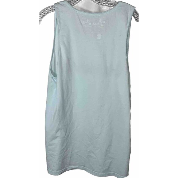 L Hurley Every Day Wash Blue Solid Tank 100% Cotton Machine Wash Made In Mexico - Picture 5 of 5